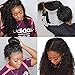 ISEE Hair Lace Front Wigs Human Hair for Black Women 150% Density 10A Mongolian 13x4 Lace Front Kinky Curly Wigs Pre Plucked with Baby Hair Natural Color (16