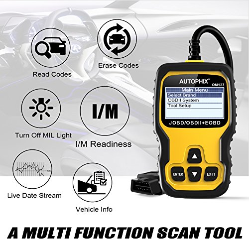 Code Reader, AUTOPHIX OM127 JOBDII OBD2 Scanner Car Engine Fault Code Reader Auto Check Engine Light CAN Automotive Diagnostic Scan Tool for Japanese Vehicles TOYOTA HONDA NISSAN MAZDA SUZUKI