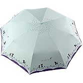 umbresen Windproof Compact Travel Folding Cute Cat Umbrella,Auto Open Close Rain&Sun Lightweight Portable Umbrellas with Cover for Kids Women Men