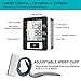 BESTHING Digital Wrist Blood Pressure Monitor, 90 Readings Memory Function, 2-User, LCD Large Screen, Accurate Fast Reading, Adjustable Cuff for Health Monitoring- FDA Approved