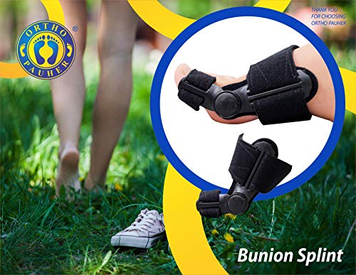 Ortho Pauher Bunion Splint for Bunion Treatment - Hallux Valgus and Bunion Pain Relief (1 Pair)