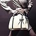 Catkit Vintage OL Style Womens Bowknot Tote Handbag Shoulder Bag Briefcase Beige