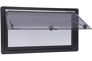 SEANESZTI 36" Width x 20" Height RV Window, RV Window Replacement, RV Exit Window, Concession Window for Food Truck, Camper Window, Camper Windows Replacement, RV Emergency Window, Glass Included