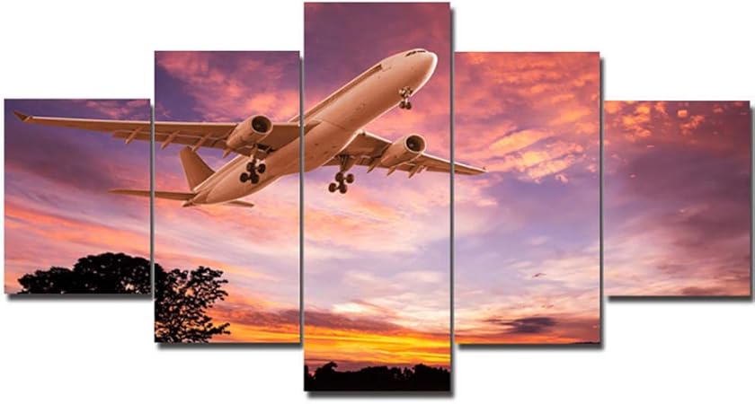3 Piezas De Lienzo Vintage De Avión, Pinturas De Avión, Imágenes De