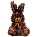 Chocolate-Scented Plush Stuffed Easter Bunny Rabbit with Ribbon 7 in. - BROWN - 1/pkg.