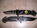 Rogue River Tactical 2X 2 Knives US Marine Corps Don't Tread On Me Spring Assisted Rescue Knife Black Drop Point