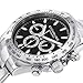 Stuhrling Original Men's 564.02 Concorso Raceway Swiss Quartz Tachymeter Day and Date Stainless Steel Bracelet Watch