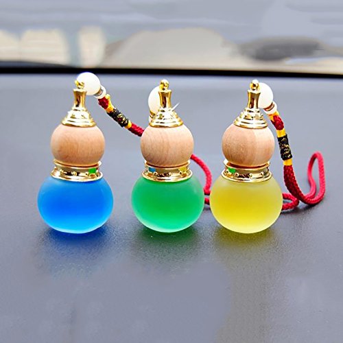image for daffodilblob Glass Gourd Shaped Car Home Hanging Perfume Air Freshener