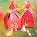 Kate Aspen Indian Jewel Ganesh Favor Box (Set of 12) Gift Set, One Size, Red, Gold