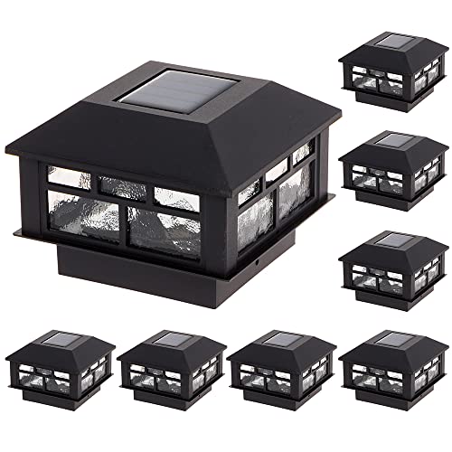 GreenLighting Solar Post Cap Lights 4x4 5x5 Fence Post Lights