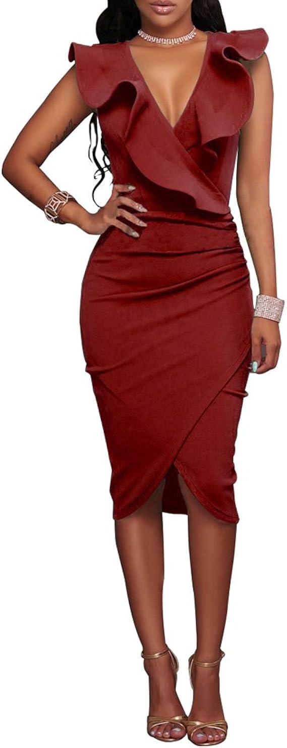 falbala bodycon dress