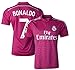 Fan Kitbag Cristiano Ronaldo Soccer Jersey & Shorts #7 Pink Kids Premium Gift Kitbag ✮ BONUS Cristinao Ronaldo #7 Soccer Backpack (Youth Large 10-13 years, Short Sleeve)