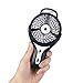 EMDMAK Mini Handheld Cooling USB Misting Fan with Rechargeable Battery for Home Office and Travel (Black)