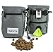 Dog Treat Pouch for Training with Poop Bag Dispenser, Adjustable Waist Belt, Metal Clip, Holds Treats, Kibble, and Accessories, Includes Pet Waste Bags