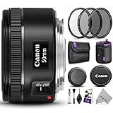 Canon EF 50mm f/1.8 STM Lens w/ Essential Photo Bundle - Includes: Altura Photo UV-CPL-ND4, Neoprene Lens Pouch, Camera Cleaning Set