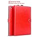 iPad Mini Case, iPad Mini 2 Case, iPad Mini 3 Case Cover, Cambond Slim Fit Auto Sleep / Wake Flip Case Cover with Card Slots and Stylus Holder, Protective Premium PU Leather (Red)