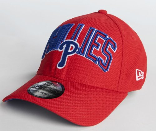 New Era MLB PHILADELPHIA PHILLIES Diamond Wordmark 39THIRTY Stretch Fit