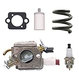 FitBest Carburetor Carb for Husqvarna 340 340E 345 346 346XP 350 351 353 Zama C3-EL42 Chainsaw Replaces 503283208