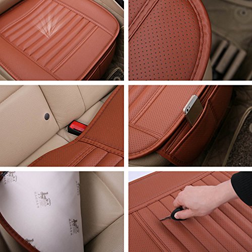 image for AUTOPDR 3Pcs Car Seat Cover Universal Non Slip Cushion Pad Mat for Aut