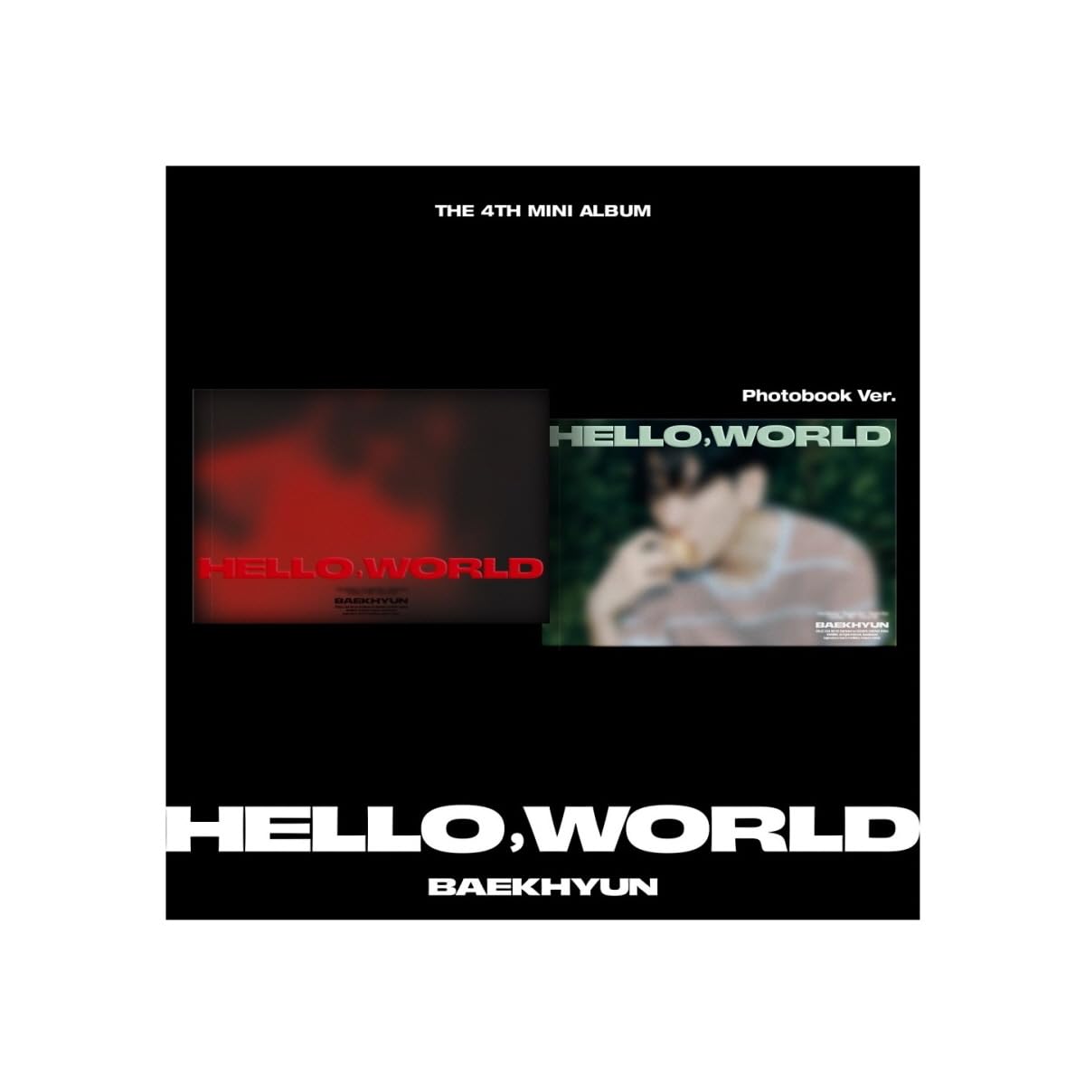 BAEKHYUN EXO - Hello, World [Photobook Ver.] 4th Mini Album (Hello ver.)
