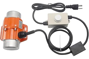 E-Found Concrete Vibrator Vibration Motor, 30W US Plug AC 110V 3600rpm Speed Adjustable Aluminum Alloy Case Concrete Vibratin