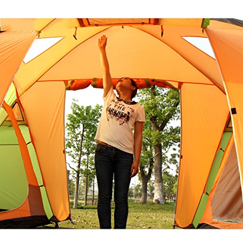 HR Zelt Outdoor 3–4 Personen Familie Wild Camping Spring Tour by Auto, Strand Zelt Outdoor Freizeit Zelt Schatten… – Bild 4