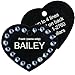 GoTags Custom Pet Tag - Personalized Pet ID Tags for Dogs with Engraved Swarovski Crystal, Dog ID Tags Personalized Engraved Aluminum in Heart, Bone, Round Shapes