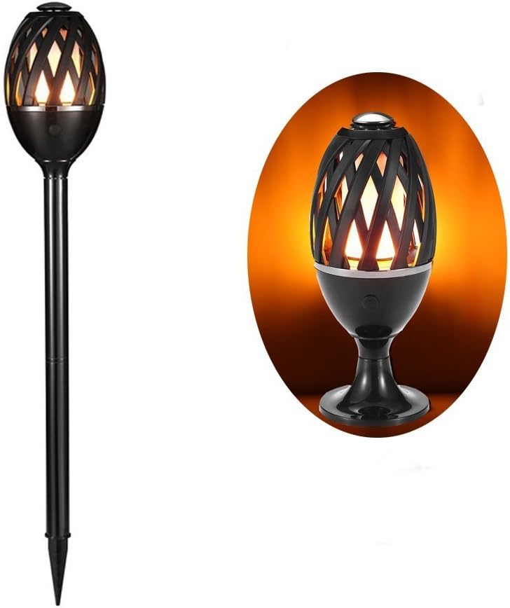 SUBOSI LED Garden Lights Table lights Path Lights 96 LED Flickering Tiki Torches Dancing Flame Lighting outdoor IP65 waterproof Landscape Decoration lights for Garden Patio Deck Yard Driveway [Energy Class A+]
