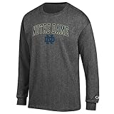 Elite Fan Shop Notre Dame Fighting Irish Long Sleeve Tshirt Charcoal - XL