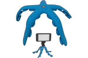 Octopus Tentacle Phone Holder, Flexible Tentacle Stand, Flexible 5 Tentacles Suction Camera Holder, Strong Grip Suction Cup O