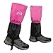 INNOLIFE Unisex Waterproof Snowproof Outdoor Hiking Walking Gaiters Climbing Hunting Snow Legging Leg Cover Wraps (Pair in Pink)
