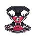 PoyPet No Pull Dog Harness, Reflective Comfortable Vest Harness with Front & Back 2 Leash Attachments and Easy Control Handle Adjustable Soft Padded Pet Vest for Small to Large Dogs (Red,L)