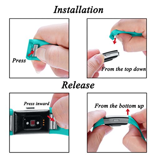 image for GEAK For Fitbit Charge 2 Bands, Classic Sports Replacement Bands for F