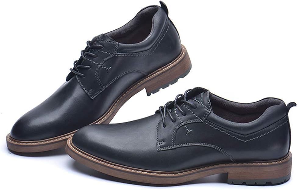 Mens Business Leather LaceUp Shoes Large size Office Wedding Dress