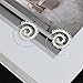 OMTBEL STOOLY Gold Earrings,Vintage Bohemian Spiral Heart Alloy Dangle Charm Unique Jewelry (Silver)
