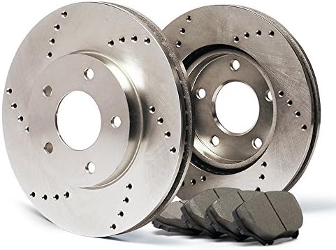 (Front) Cross Drilled Rotors w/Ceramic Pads Perforamnce Brake Kit CP128121 | Fits: 2013 13 Lexus LX570