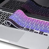 Kuzy - Purple Ombre Colors Keyboard Cover Silicone Skin for MacBook Pro 13" 15" 17" (with or w/out Retina Display) iMac and MacBook Air 13" - mix Purple Ombre