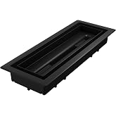 Fittes Framed 4x10" ABS Floor Vent, Black | ABS Plastic, Minimalist Design, HVAC Compatible, Single Channel Airflow, Customizable with any flooring material, DIY Install