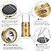 WOBAOS Camping Lantern-Solar Flashlights -LED Camp lantern-Portable Outdoor Water Resistant Ultra Bright Rechargeable Lanterns（Golden,Black,Blue)