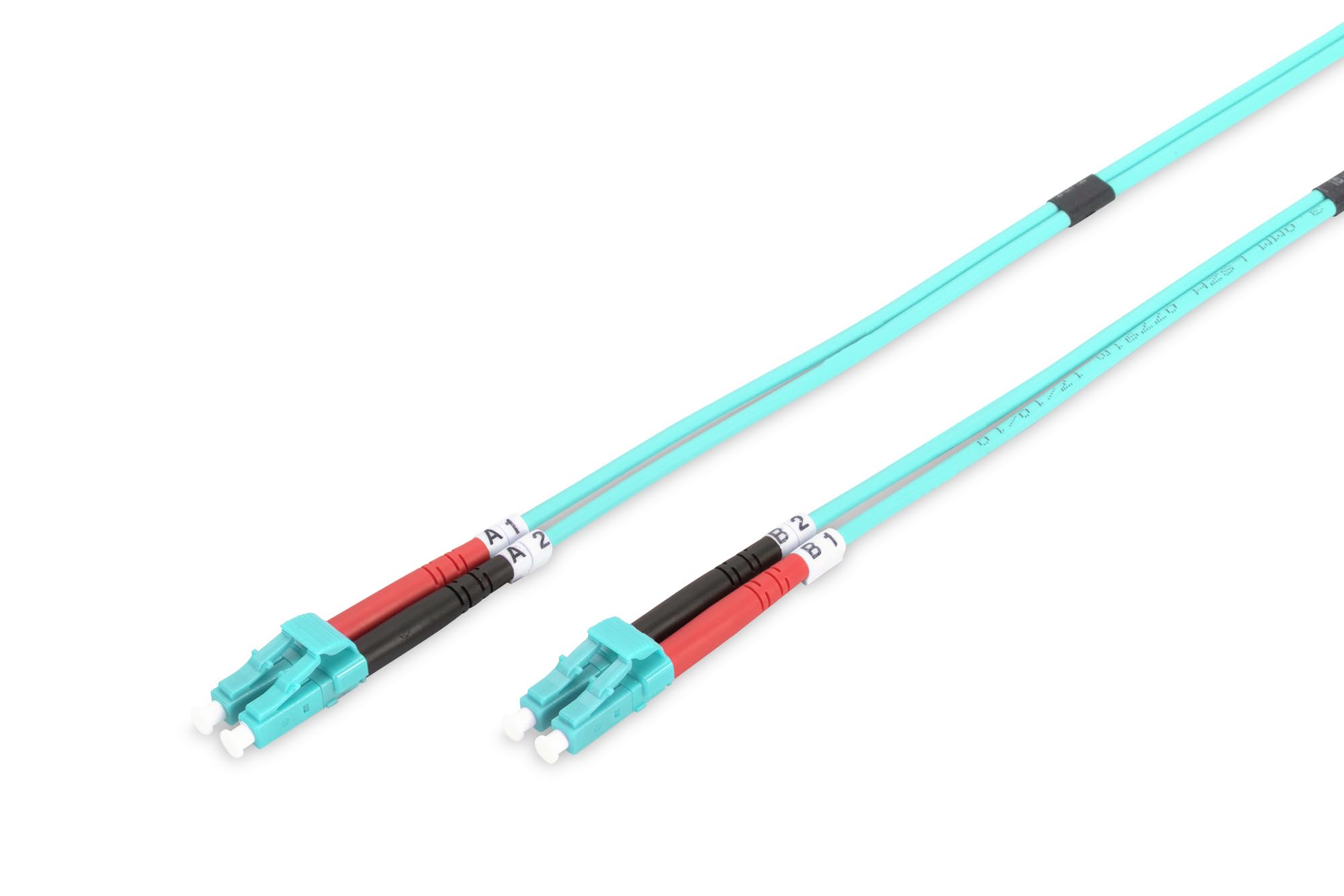 DIGITUS DK-2533-07/3 – Fibre Optic Cable OM3 – 7 m – LC to LC – Duplex Fibre Optic Cable – 1/10/40/100 Gbit/s – MM Multimode Fibre Optic LAN Cable – Fibre Type: 50/125 µ – Turquoise (Aqua)