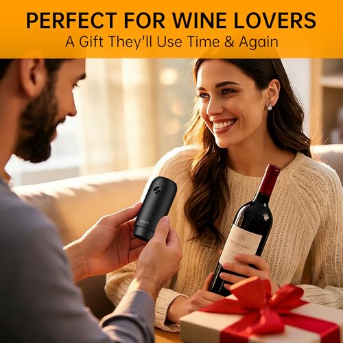 Rechargeable Electric Vacuum Wine Sealer Pump, One-Touch Automatic Air Remover, Cordless Type-C photo 11
