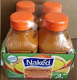 Naked Juice Mighty Mango, 10 Fluid Ounce, Pack of 4