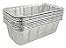 Handi-Foil 2 lb. Disposable Aluminum Foil Loaf Bread Pan w/High Dome Lid (Pack of 25 Sets)