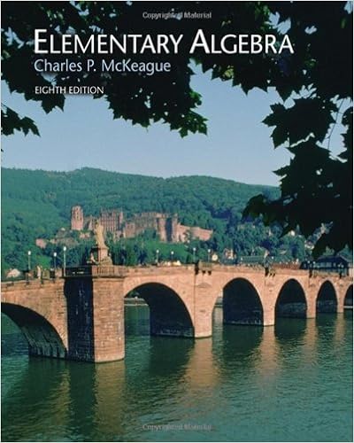Elementary Algebra 8th Edition Mckeague Charles P 9780495108399 Books Elementary Algebra 8th Edition Mckeague Charles P 9780495108399 Books