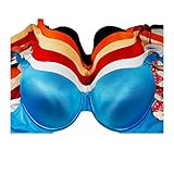 Capricia O'Dare Demi Cup Plus Size Bra Underwired Removable Straps Plain Sexy Bra Assorted Color