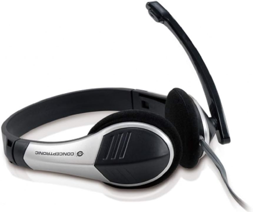 ConceptronicCCHATSTAR2 Stereo Headset, Silver, 165x170x65mm