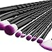 Saking Makeup Brushes 10 PCS Make Up Foundation Eyebrow Eyeliner Blush Cosmetic Concealer Brushes kit (Black)