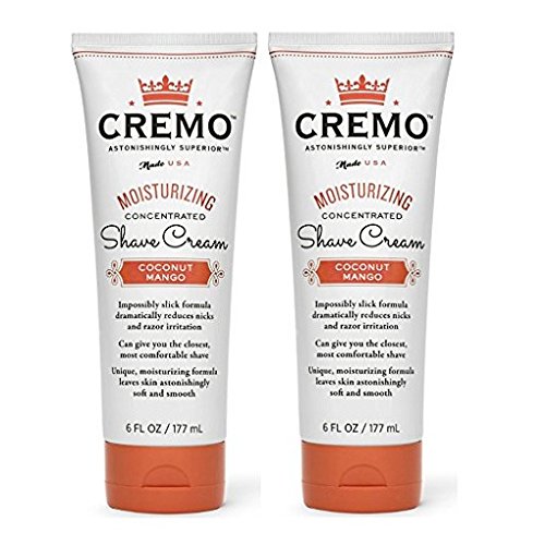 Cremo Moisturizing Shave Cream, Astonishingly Superior Shaving Cream for Women, Coconut Mango, 6