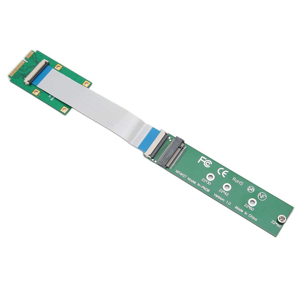 Practical Adapter Card, Compatible Stable MINI PCIE to NVMe M.2 NGFF SSD Adapter, for 2230/2242/2260/2280 M.2