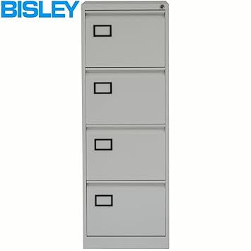 Bisley Contract Filing Cabinet 4 Drawer Lockable Grey Amazon